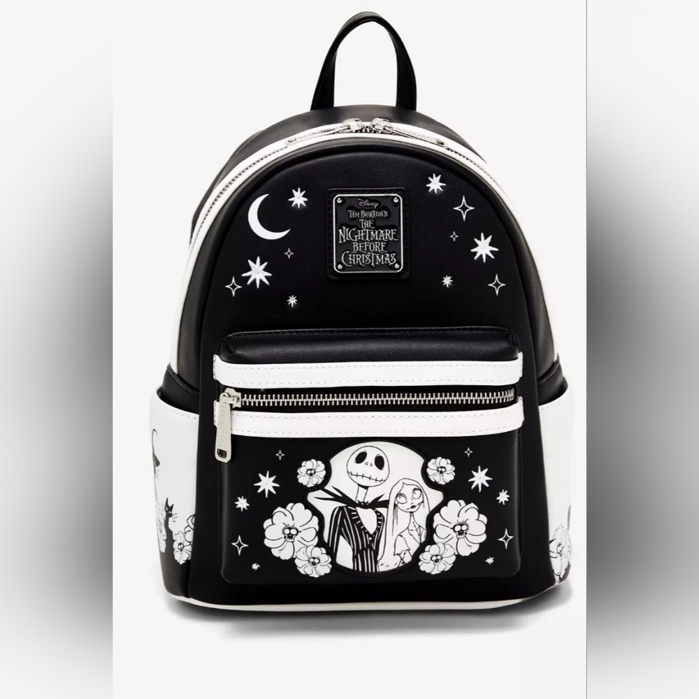 NWT Disneys NBC Jack & Sally Loungefly Mini Backback